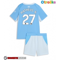 Otroške Nogometnih dresov Manchester City Matheus Nunes #27 Domači 2026-27 Kratki rokavi (+ hlače)
